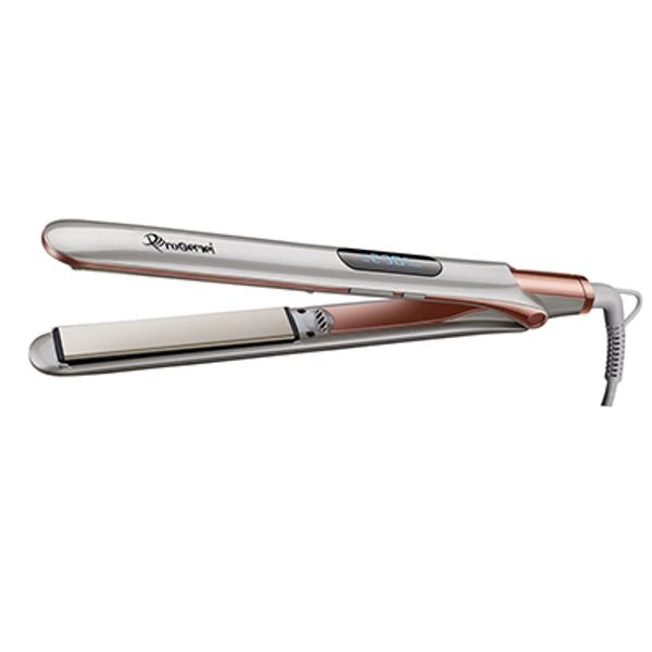 

max 450f pro flat iron lcd digital display hair straightener professional straightening barber tool max 2m rubber cord 220v-240v, Black