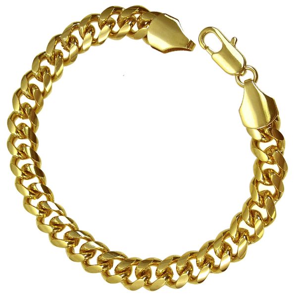 

22cm length bracelet for men gift jewelry 9mm band width 22g weigth b186, Black