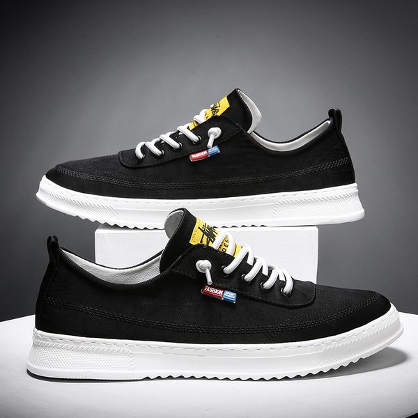 

anti-slip de 2020 masculinos sole mesh slip-on man hombre new loafers sapato mens shoe shoes mens leisure high spring/summer on, Black