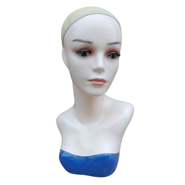 

20inch abs mannequin manikin for toupee hairpiece hat glasses painting model, White