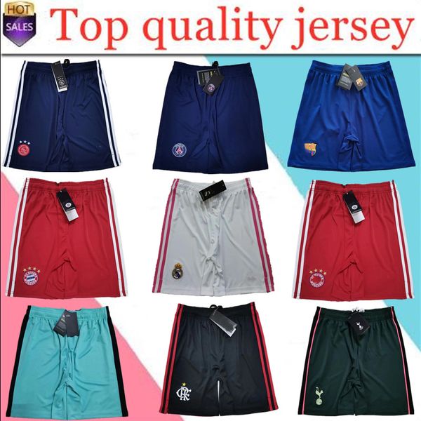 

pants real madrid paris mbappe soccer shorts 2020 21 ajax football calzoncillos roma marseille foot ball shorts, Black;red