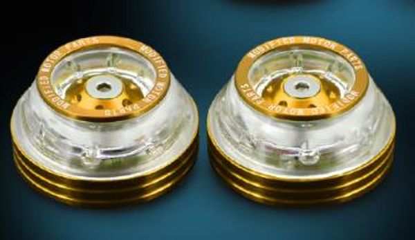 

pair aluminium alloy motorcycle front wheel drop resistance fork cups bws yellow