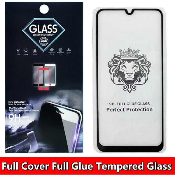 

full glue full cover tempered glass screen protector for samsung galxay a10 a20 core a30 a40 a50 a60 a70 a80 m10 m20 m30 in retail package