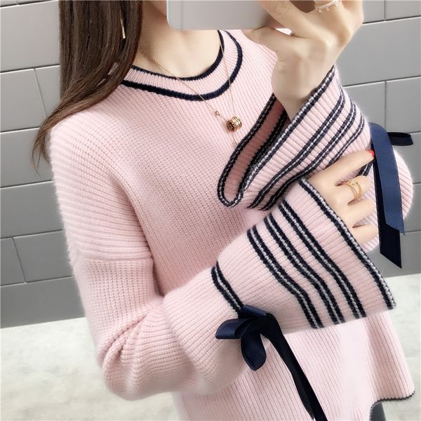 

10473 (3rd floor, 15th floor, c district, 2nd floor) korean spring knitted shirt, 2019, White;black