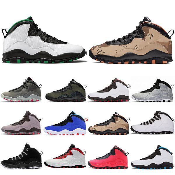 

fashion men basketball shoes 10 seattle cement 10s mens shoes cool grey i'm back chicage powder blue steel grey trainers sports sneaker, White;red