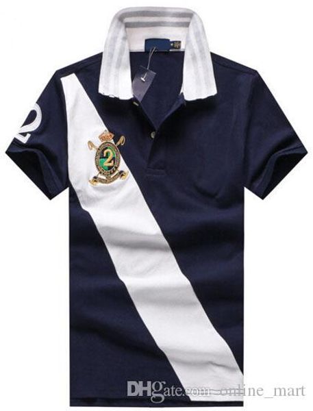 

интернет мода американская рубашки поло большой лошади принт мужчин polos hombre хлопка удобные случайный бизнес-клуб поло m-xxl, White;black