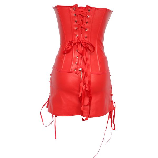 

elegant lady red corset beauty shapers, Black;white