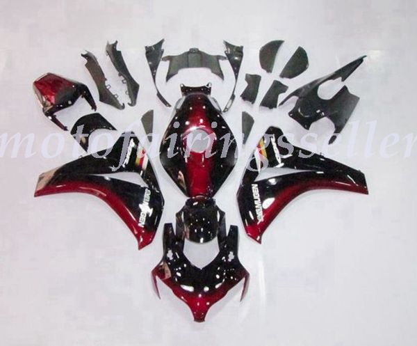 

oem quality new abs full fairings kits fit for honda cbr1000rr (2008 2009 2010 2011) cbr1000rr 08 09 10 11 bodywork set red light black