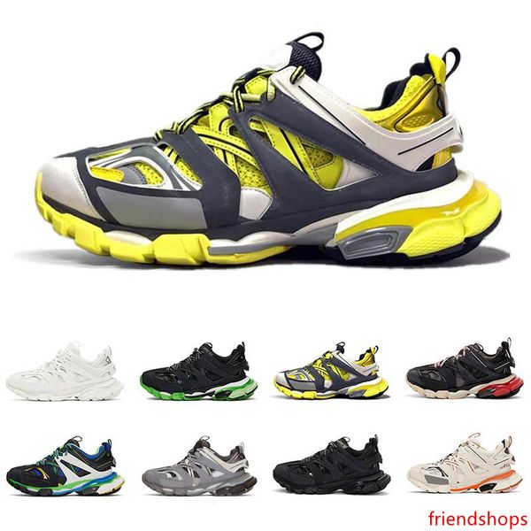 

designer casual shoes triple s track 3.0 brand grey orange yellow men women casual shoes platform sports sneakers trek mens trainers