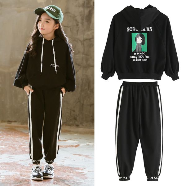 

baby girl clothes spring hooded sweater kids clothes striped casual pants sets two-piece toddler girl boy clothing, White