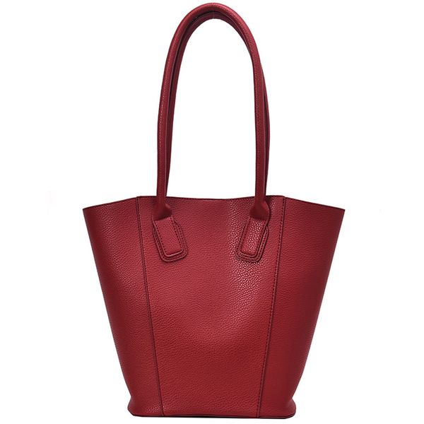 

elegant female large tote bucket bag 2019 new quality pu leather women's designer handbag high capacity shoulder messenger bags