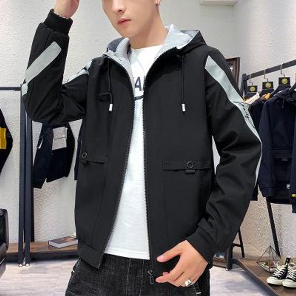 

mens designer jackets fashion new arrival men luxury jacket coat outddor casual with zipper men jackets hooded mens clothing size m-4xl, Black;brown