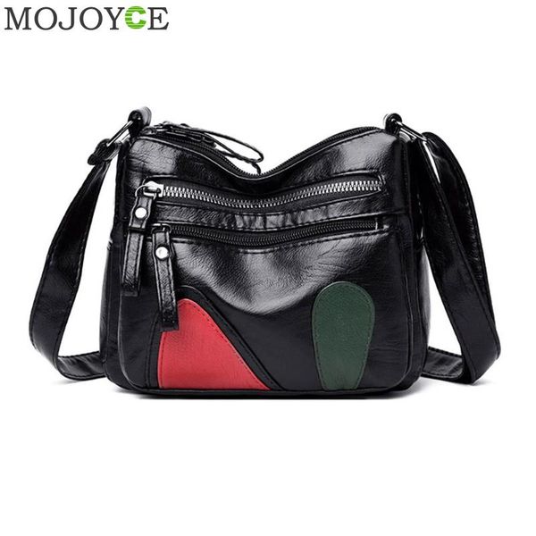 

женщины crossbody сумка кожи повседневных несколько карманных плечи сумочка
