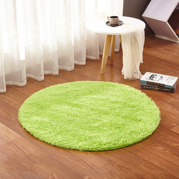 Grosshandel 100 Cm Runde Heimtextilien Shaggy Teppich Anti Skid