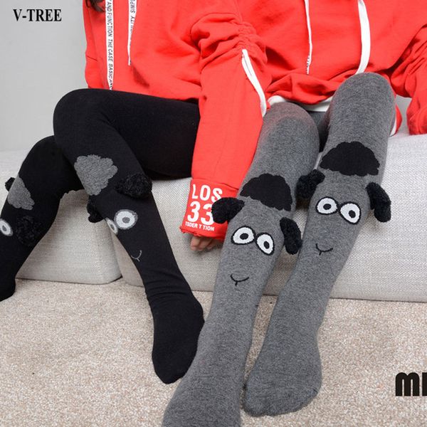 

spring autumn girls stockings cotton leg warm for kid baby knitted pantyhose children tights cartoon stockings 2-10t, Blue