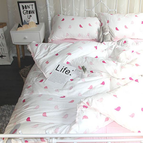 

children set cotton crib bedding pillowcase bed sheet duvet cover toddler 200*230cm printing kids bedclothes 3pcs/set bxx037