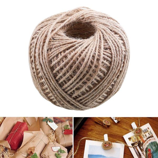 

jute twine string natural craft floral wedding gift tags wrap craft decor jute rope string, Black;white