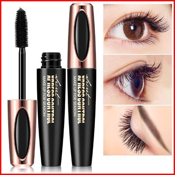 

macfee long curling mascara makeup eyelash black waterproof fiber mascara eye lashes makeup 4d silk fiber lash mascara