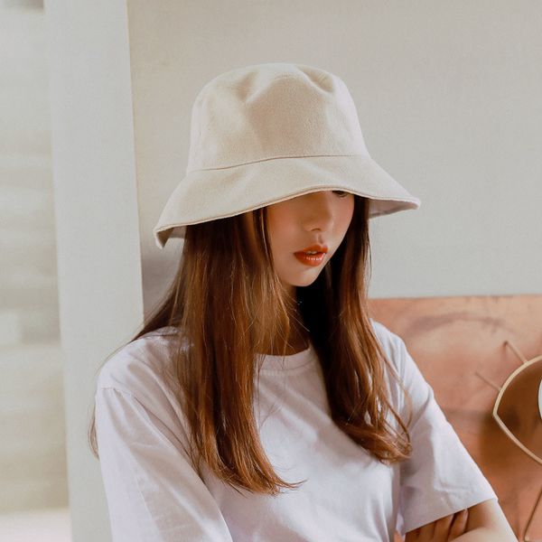 

candy color bucket hat women fishing men bucket hat spring summer bob hip hop caps gorros cotton sun flat caps