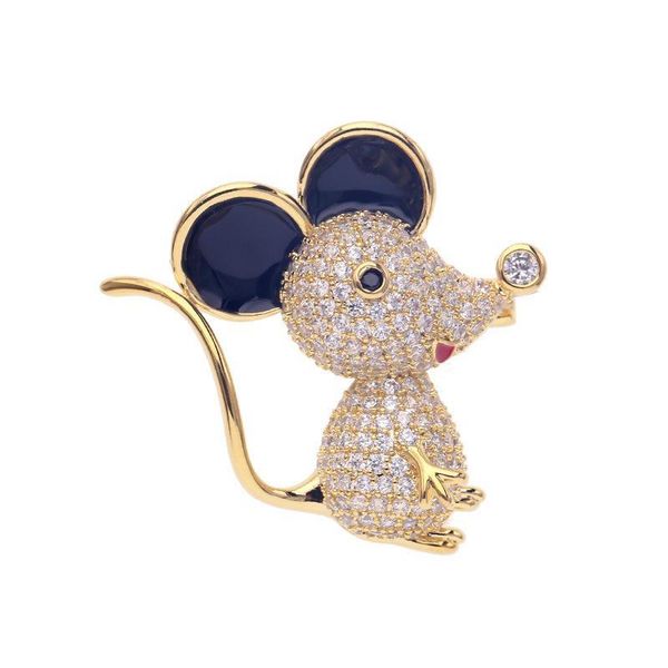 

высокое качество мода смазливая эмаль pins для женщин костюм лучший женский birhtday подарков хиджаб pins металл мышь брошь, Gray