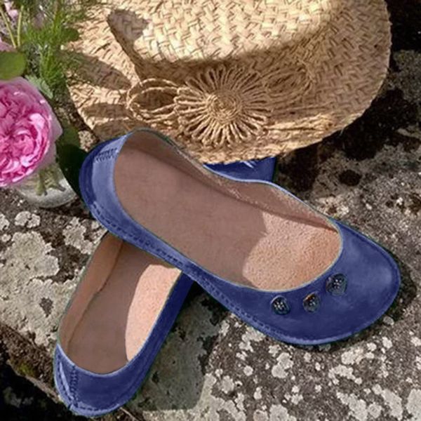 

women shoes flat single shoes casual large size comfortable slip on three buckle ladies shoe plus size zapatos de mujer, Black