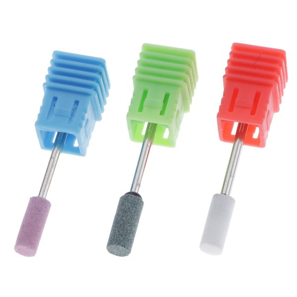 

3x smooth nail file drill bit set 3/32 inch for cuticle gel nail polishing cleaning