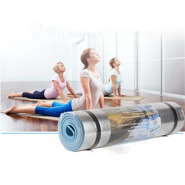 

aluminum film moisture-proof yoga mat workout exercise gym fitness pilates pad portable waterproof dustproof yoga mats tapis