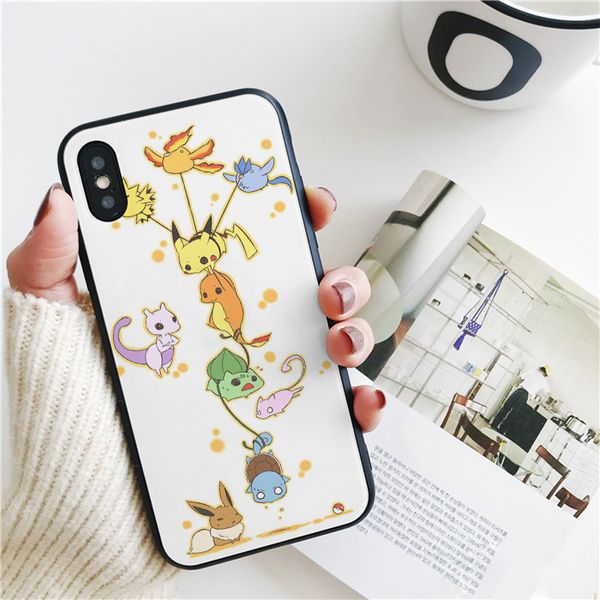 

fundas luxury cartoon anime mew mewtwo cover for iphone 11 pro xs max xr case for iphone 8 7 6s plus 5s se case soft silicone cover