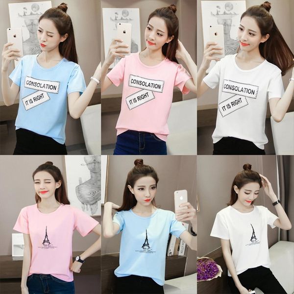 

2020 short-sleeved women's middle-sleeved jacket sleeve cotton cotton -shirt -shirt loose large size women's, White