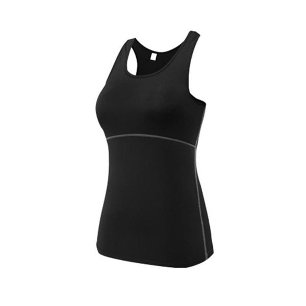 

gym sports yoga clothing waistcoat women vest fitness running tight female sleeveless shirt quick dry fit tank top, White;black