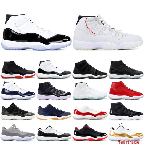 

11 11s men basketball shoes 2019 new concord platinum tint designer sneakers xi chicago bred space jam women sports shoes 36-47