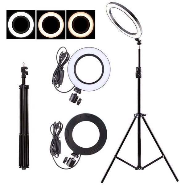 

led ring light p studio camera phone light pgraphy dimmable video light for youtube makeup selfie live with tripod