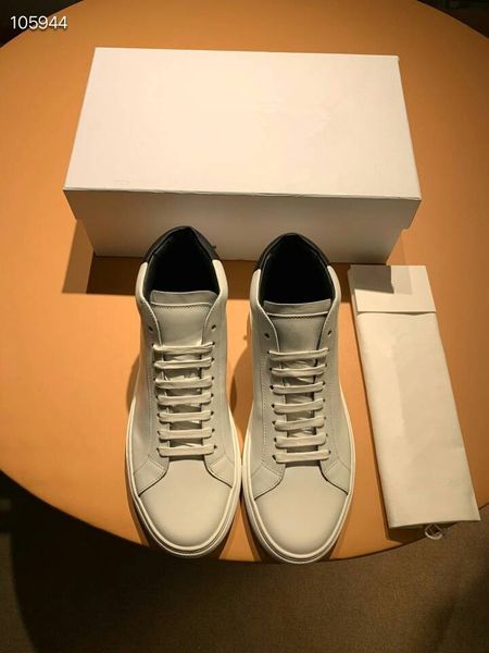 

2019 new arrival fashion men casual shoes sneakers luxury designer genuine leather lace-up shoes size: man 38~45, Black