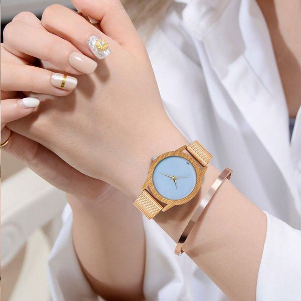 

zhoulianfa couple silicone mesh strap simple big dial quartz watch wristwatches, Slivery;brown