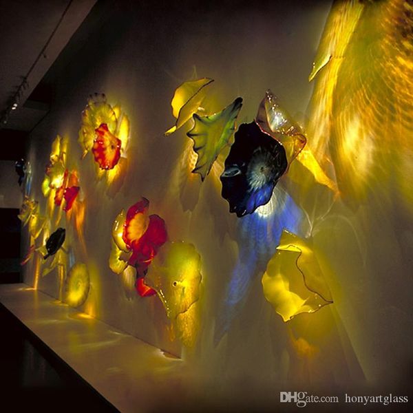 

fancy hand blown glass wall plates art designed murano glass wall lamps l wall decor glass art plate