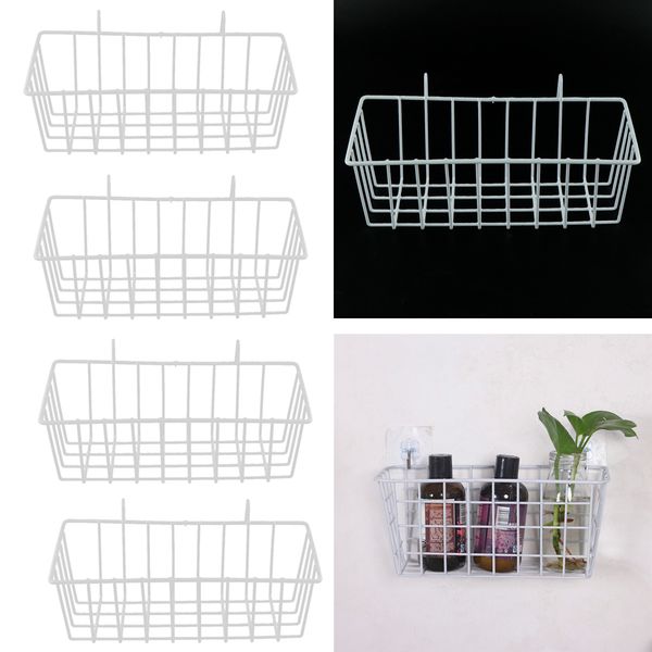 

4pcs wall-mounted organizer for grid panel storage shelves rack-23x10x8cm