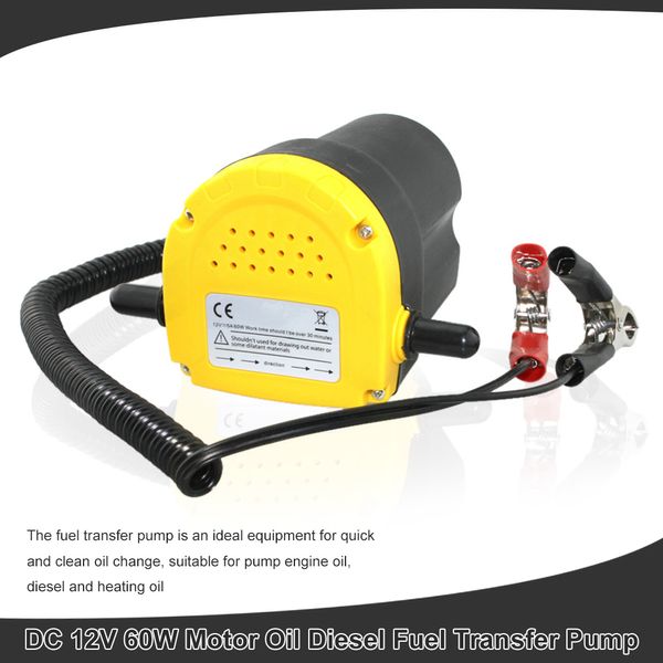 Freeshipping Auto Ölabsaugpumpe DC 12V 60W Kraftstofftransferpumpe Auto Motorrad Diesel Flüssigkeit Scavenge Öl Flüssigkeitsaustausch Transferölpumpe