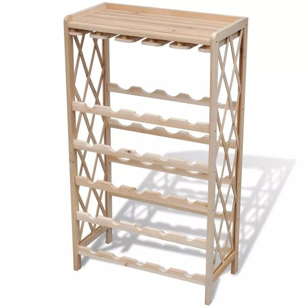 

wine rack for 25 bottles wood pull-out organizers