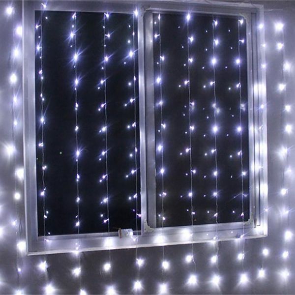 New 4m X 2m Led Window Curtain String Fairy Lights Curtain