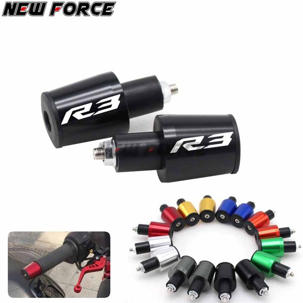 

cnc 22mm handlebar grips handle bar cap end plugs for yzf r3 yzfr3 2015 2016