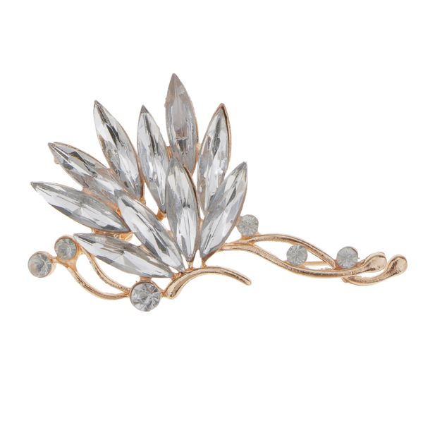 

мода женщины дамы rhinestone кристалл левого уха манжета клип на серьги обруча ювелирных изделий, Golden