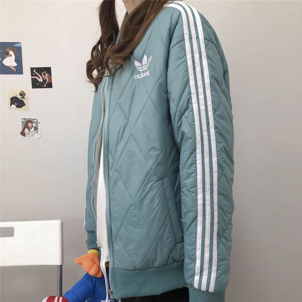 

women designer jacket uniform fold style windbreaker side strped jacket women fashion brand coat joggers loose warm clothes, Black;brown