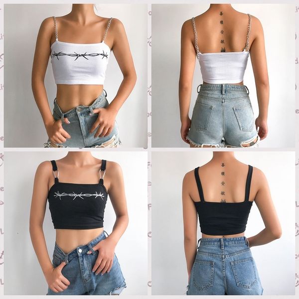 

улица printed тернии иных женских короткий слинга жилета женского, White