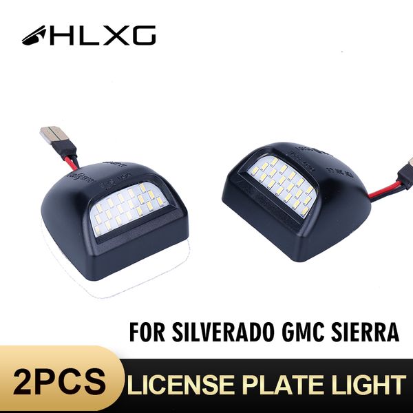 

hlxg 18 led white car license plate light 12v for chevy silverado escalade gmc sierra 3500 2500 1500