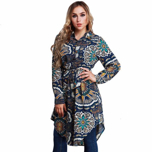 

женщины одежда блузы для женщин большой размер туники женщины цветочные печати 2019 spring с длинным рукавом плюс размер 3xl 5xl 6xl 7xl, White