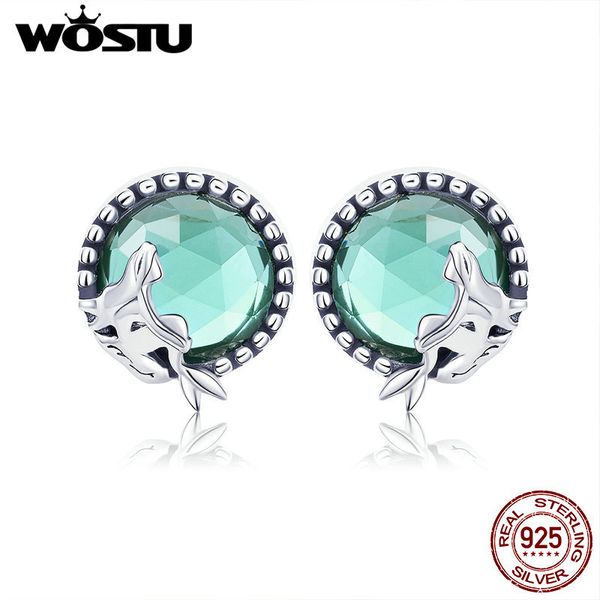 

wostu аутентичные 100% стерлингового серебра 925 любовь русалки серьги для женщин оригинальный серьги способа ювелирных изделий подарка cqe3, Golden;silver