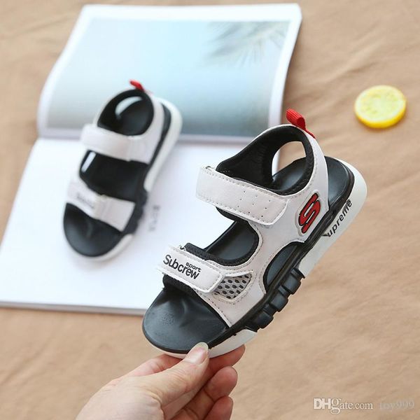 

new fashion child sandals summer new open toe beach shoes soft bottom non-slip seaside boys casual shoes tide 26-35