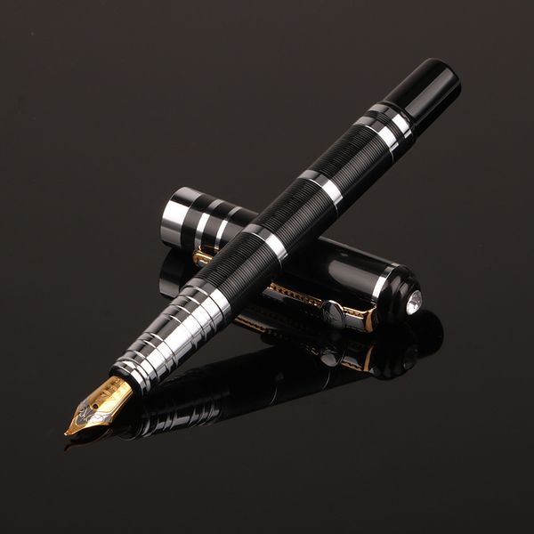 

1pcs classic design student fountain pen business gift luxury metal pen 2019 new fountain pen