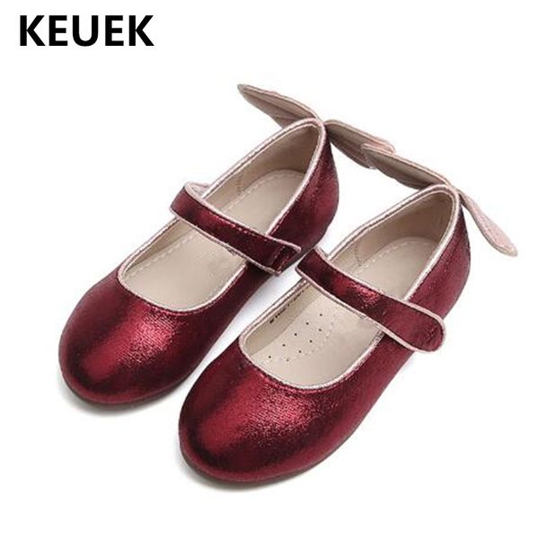 

children leather shoes princess girls casual breathable low-heeled student baby dance shoes toddler kids dress 02, Black;grey