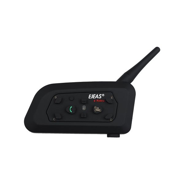 

motorcycle helmet bluetooth interphone v6pro full-duplex bluetooth intercom 1200m talkback distance 5 levels waterproof function